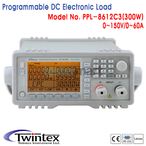 [TWINTEX PPL-8612C3] 150V/60A, 300W, DC전자부하기
